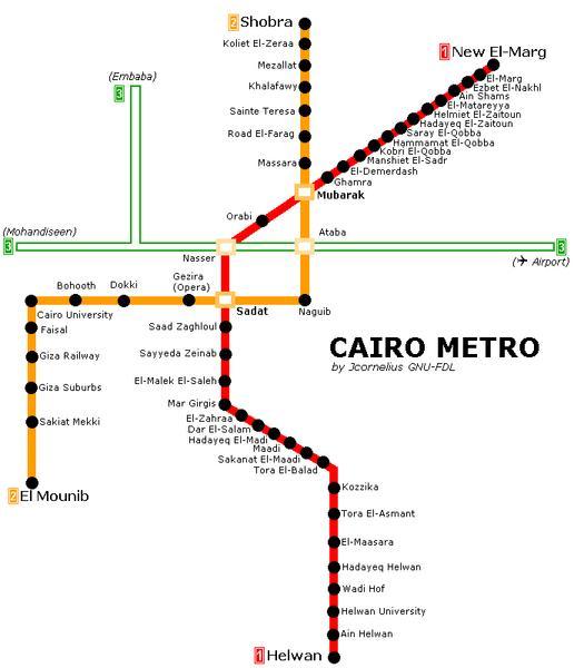 cairo subway carte